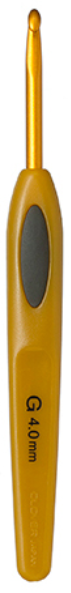 картинка Clover Soft Touch 2.0 - 6.0 мм, крючок вязальный с пластиковой ручкой, алюминий от магазина АЖУР