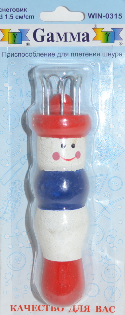 картинка Приспособление для плетения шнура Снеговик от магазина АЖУР